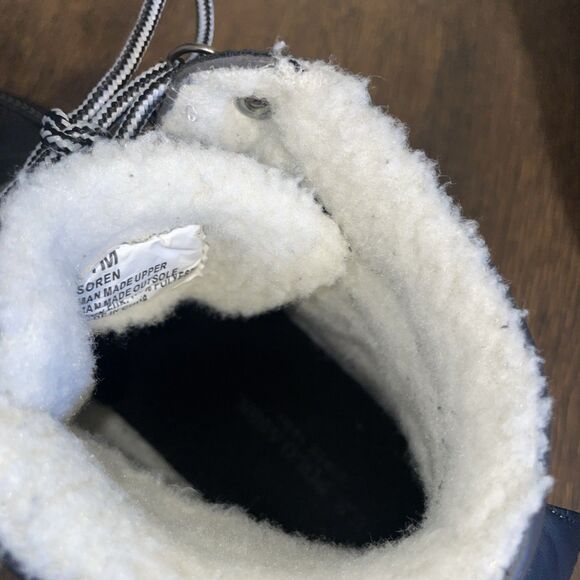 Size 11 Mens US Polo Assn. Black And White Faux Fur High Top Sneakers - Picture 7 of 9